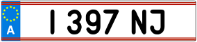 Trailer License Plate